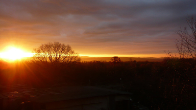 Morning dawns in California